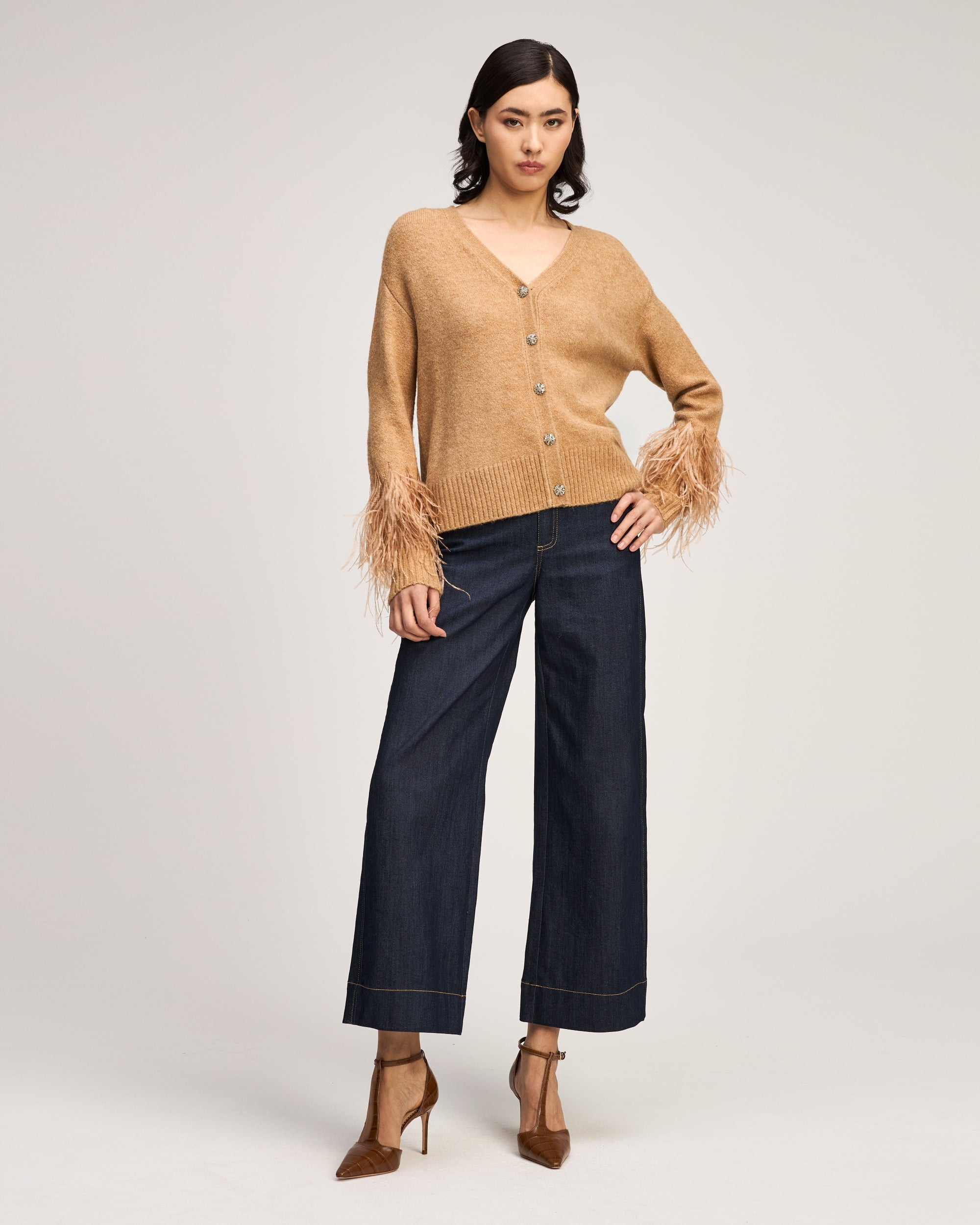 Briana Feather Cardigan