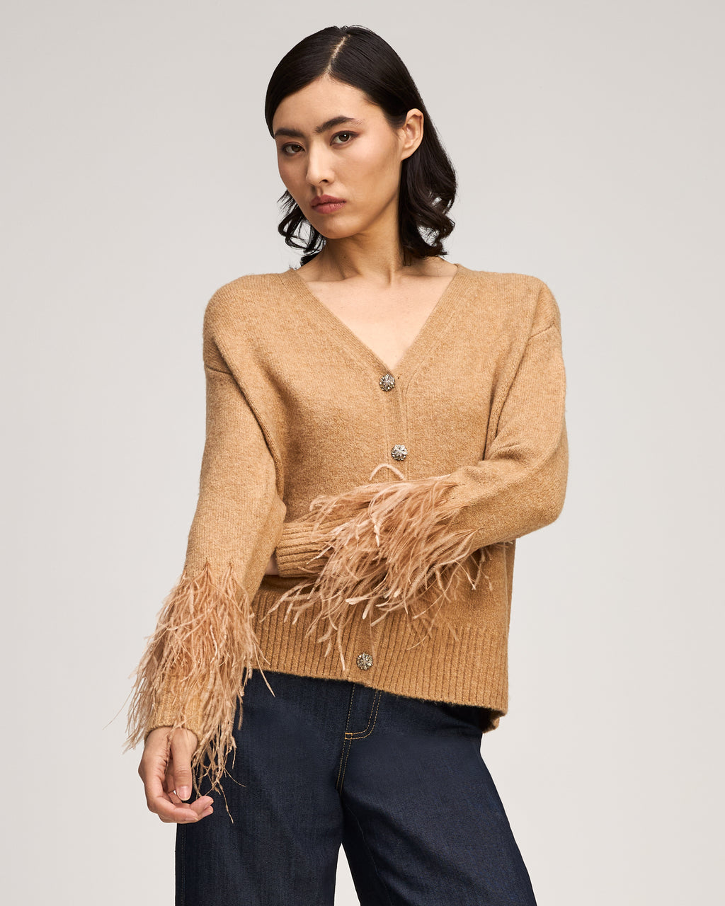 Briana Feather Cardigan