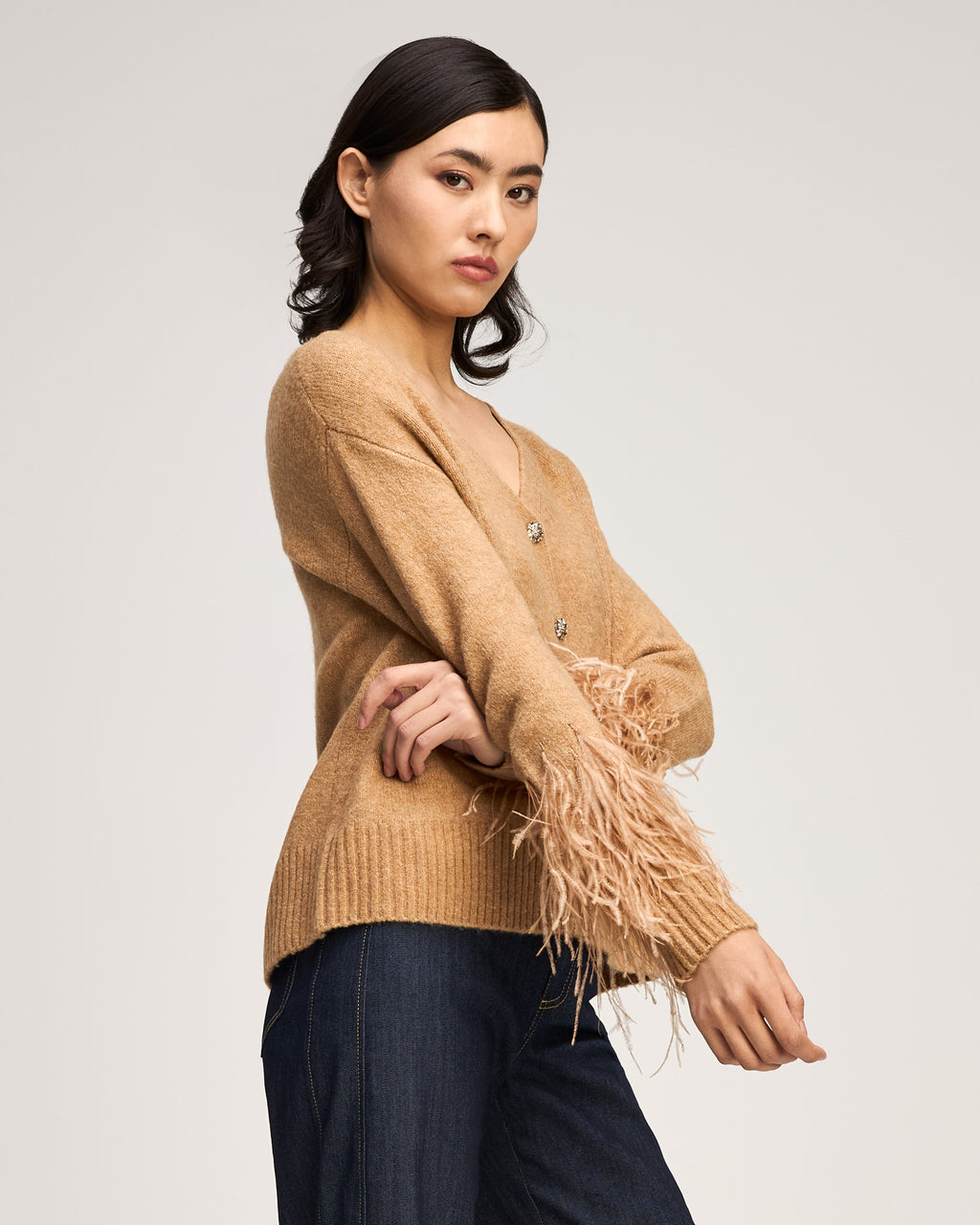 Briana Feather Cardigan
