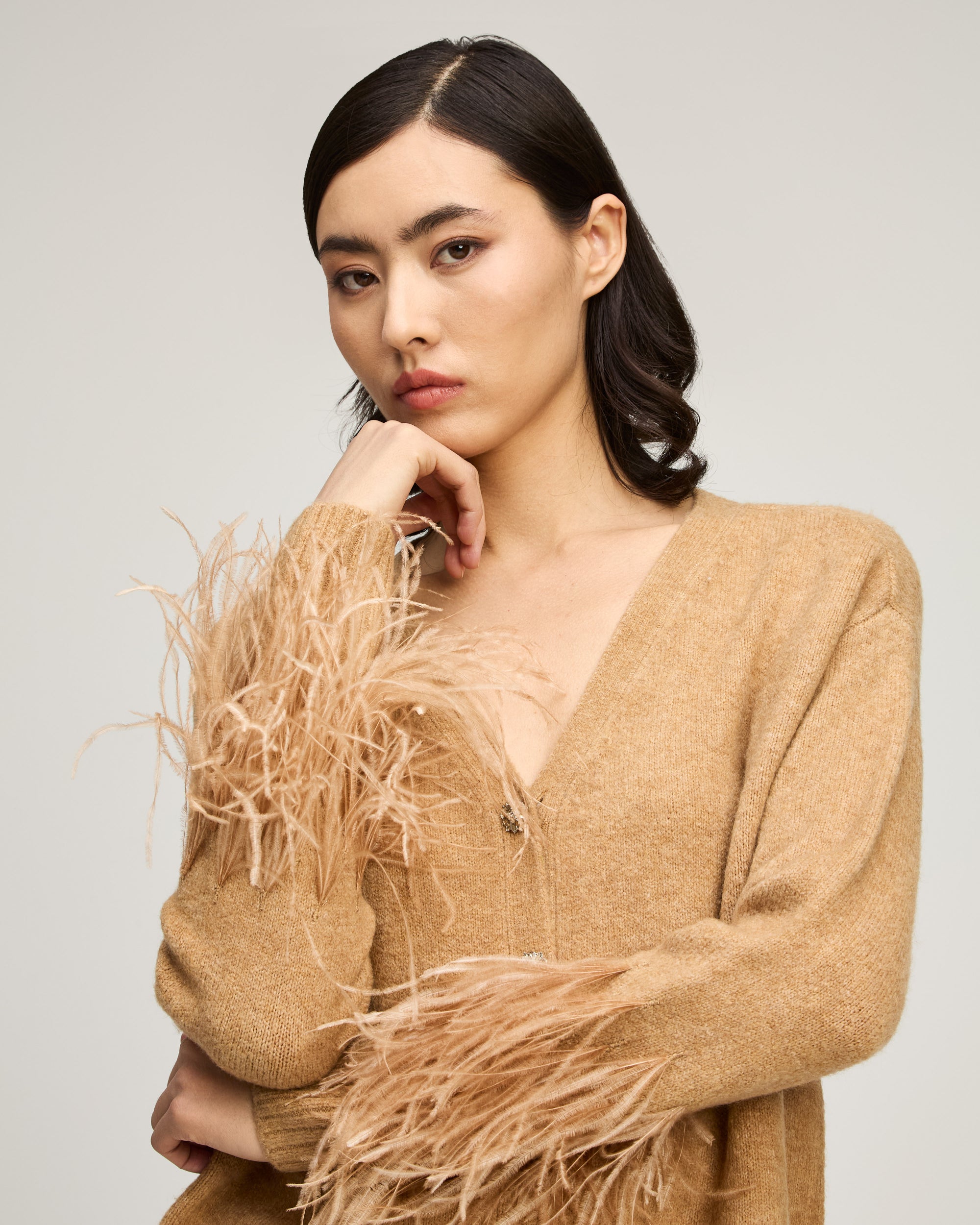 Briana Feather Cardigan