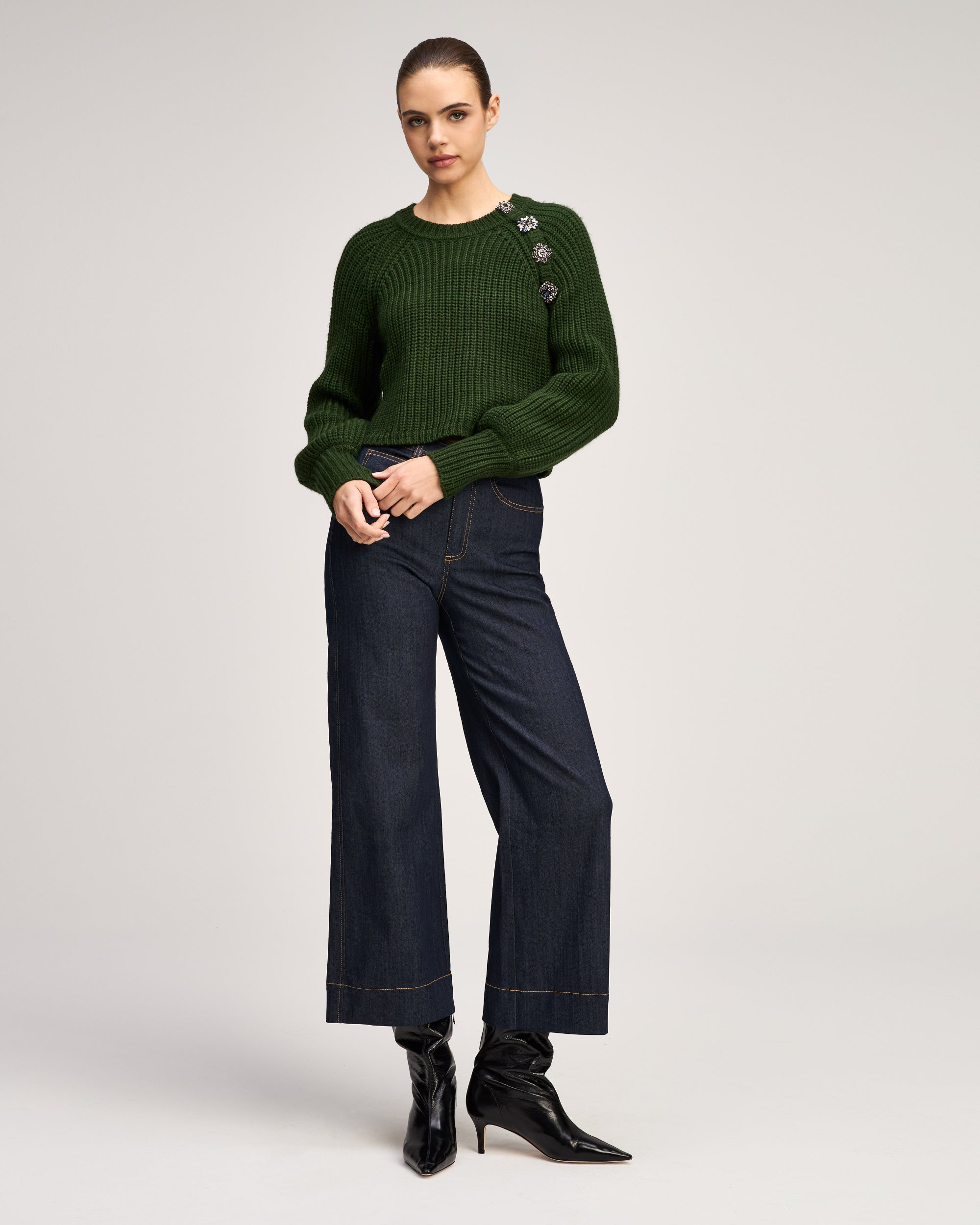 Keren Baroque Embellished Pullover