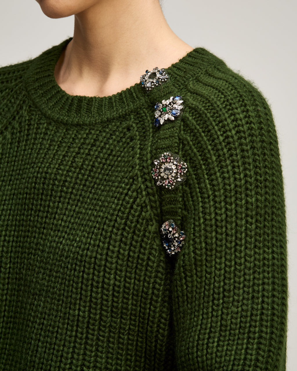 Keren Baroque Embellished Pullover
