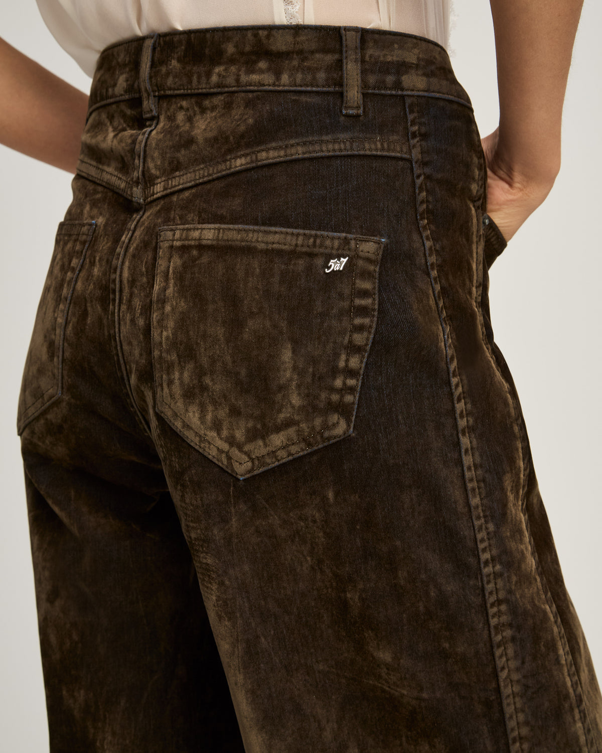Flocked Betsy Jeans