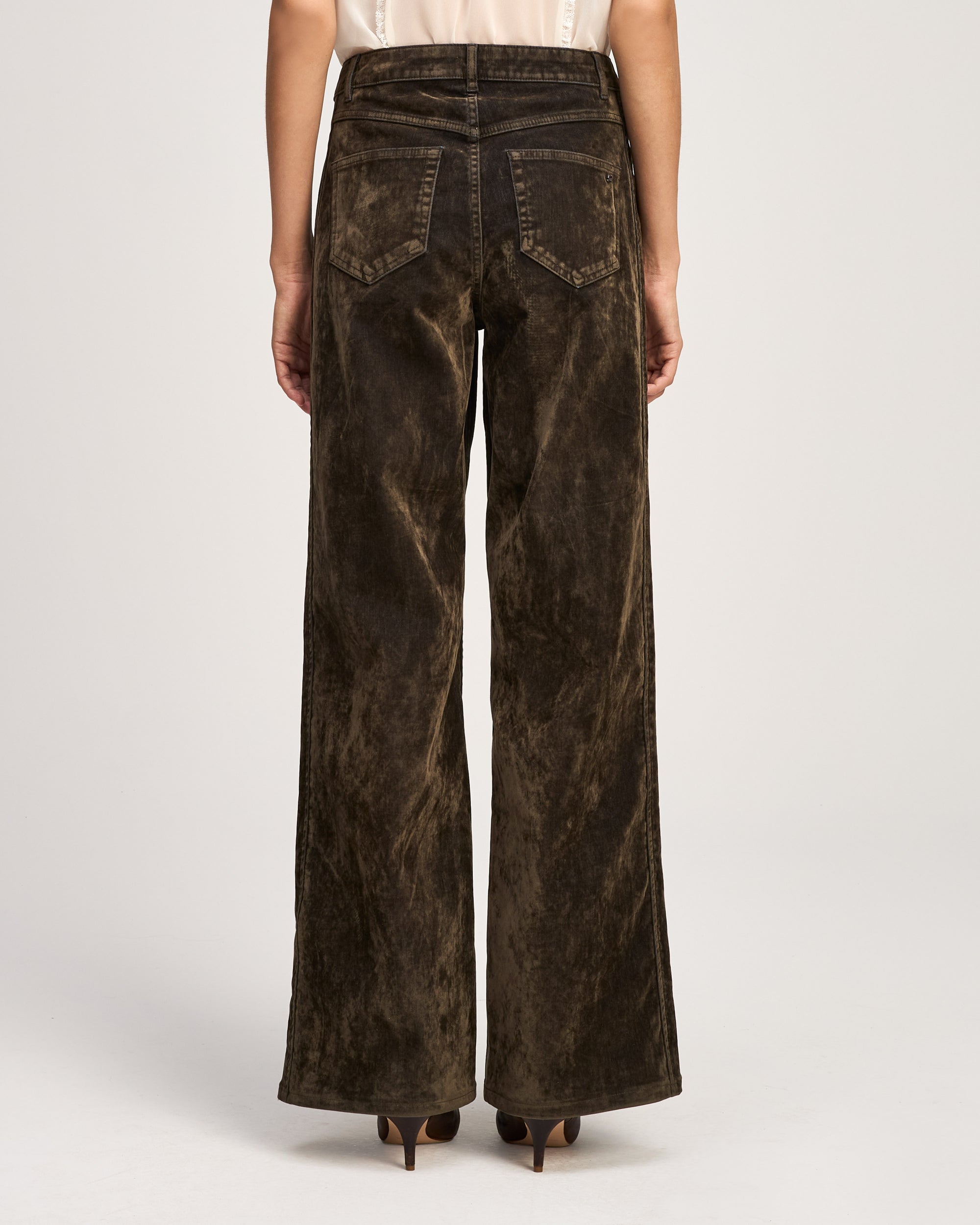 Flocked Betsy Jeans