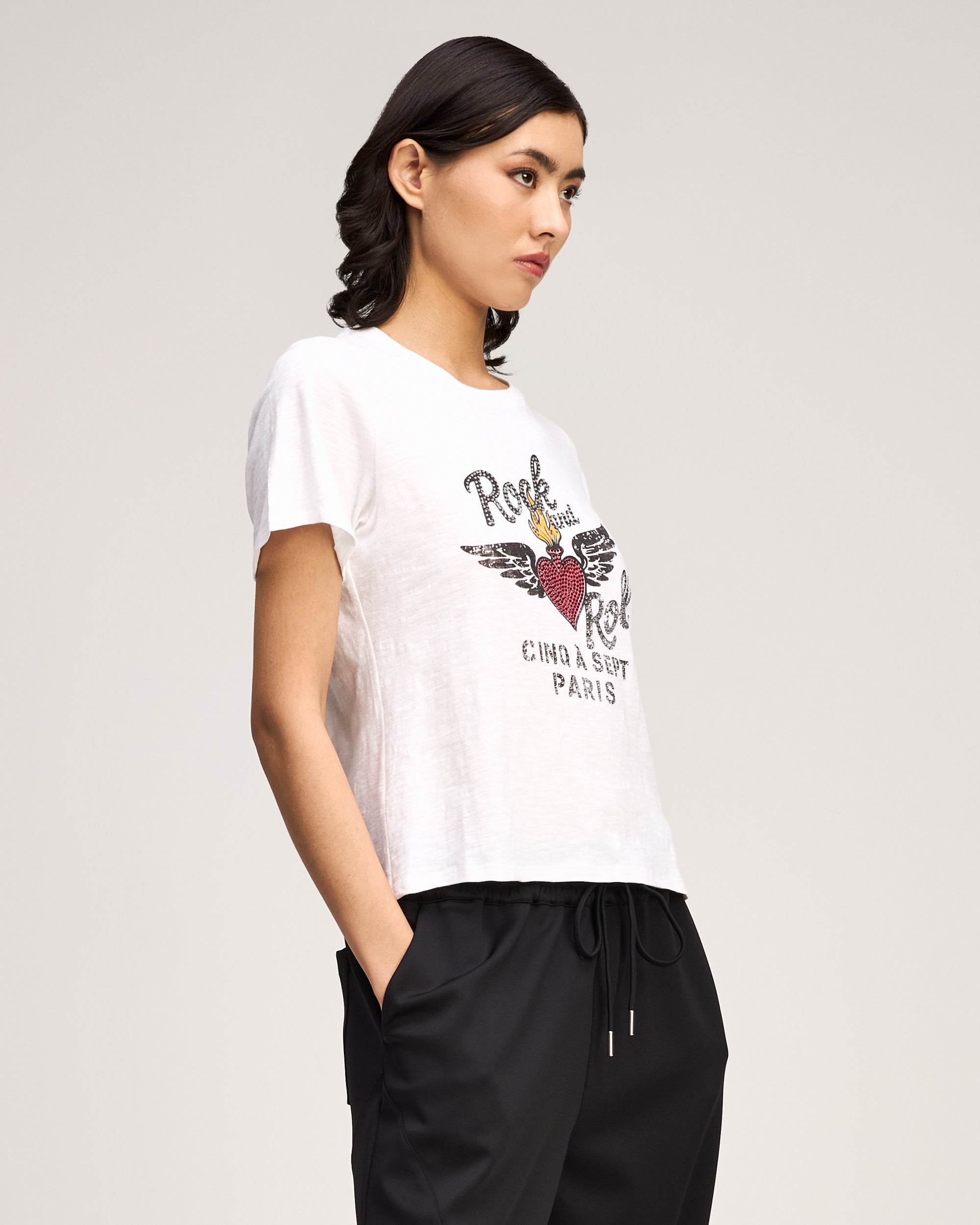 Heatset Lamour Rock And Roll Shrunken Tee