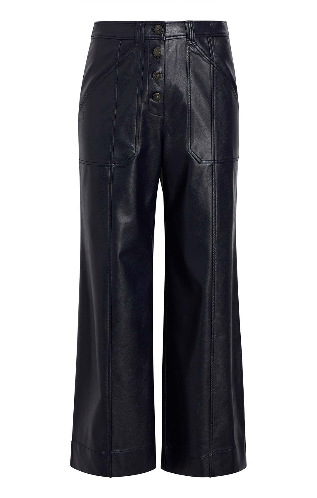 vegan leather short pants | NKNIT