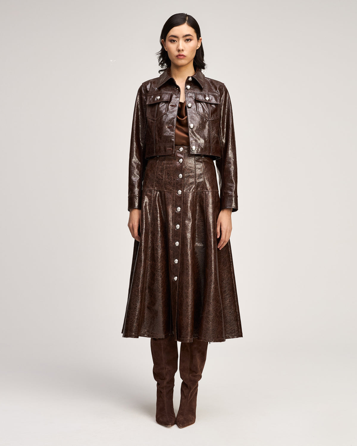 Tumbled Vegan Leather Lexie Jacket
