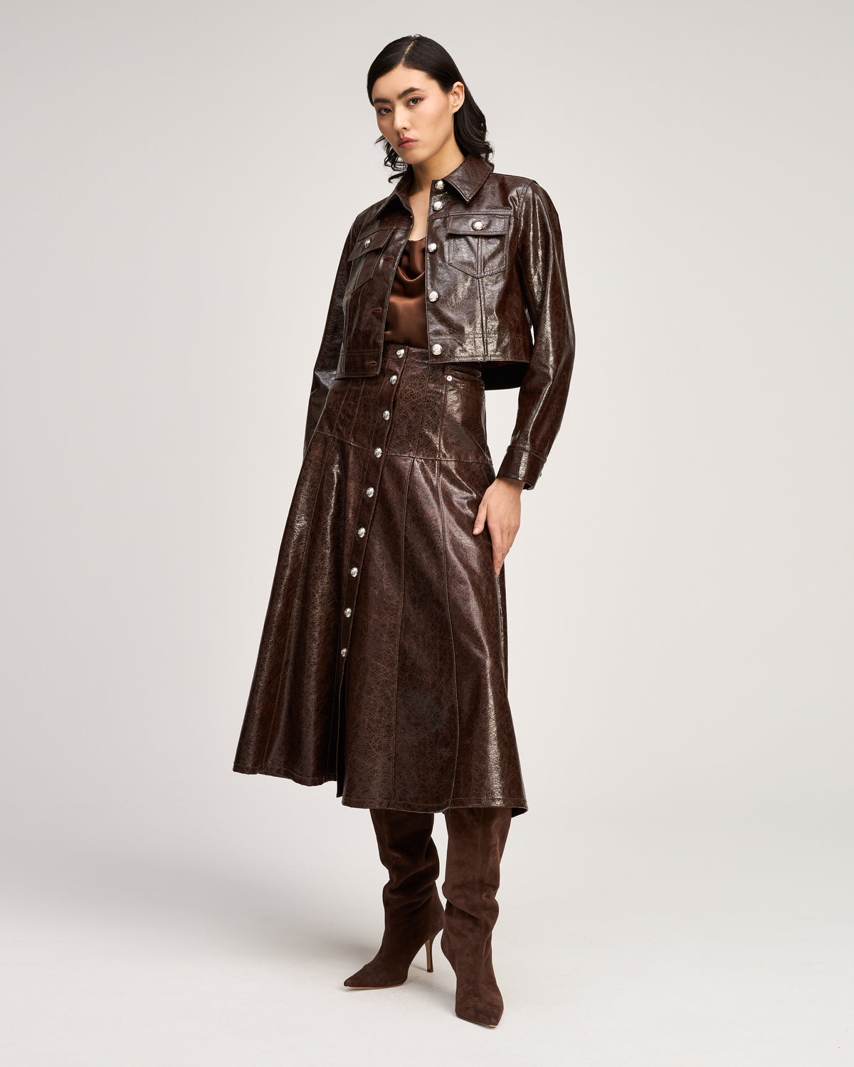 Tumbled Vegan Leather Lexie Jacket