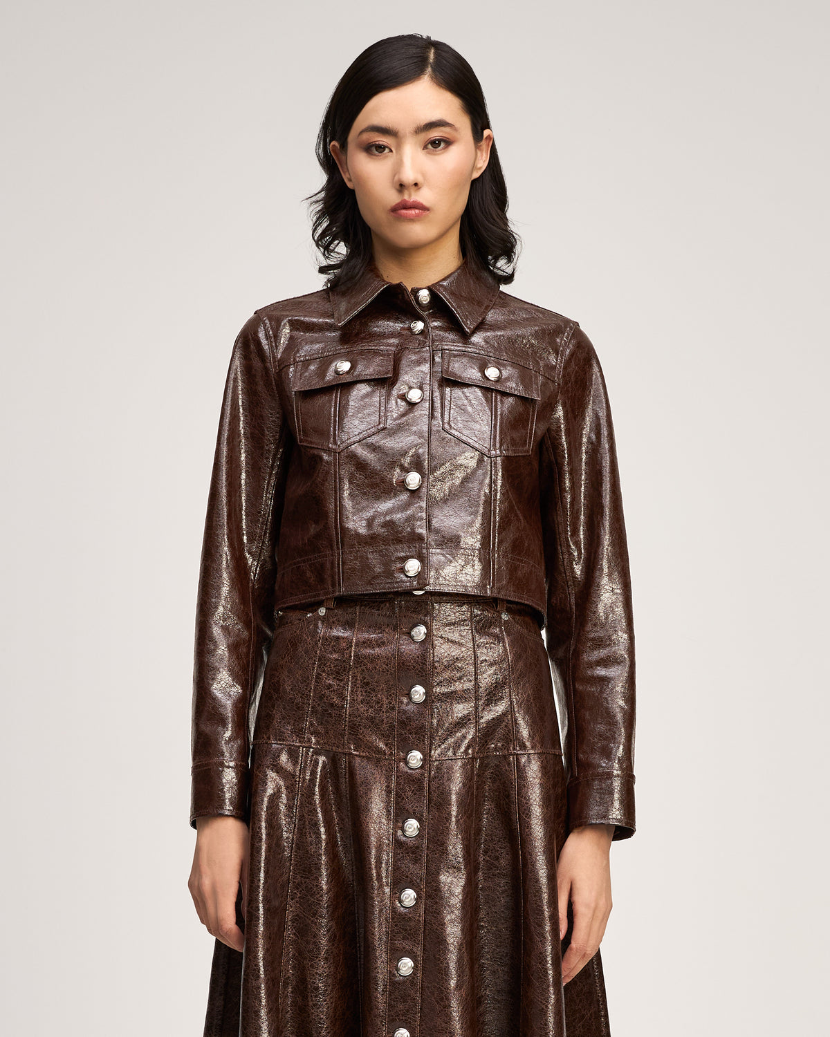 Tumbled Vegan Leather Lexie Jacket