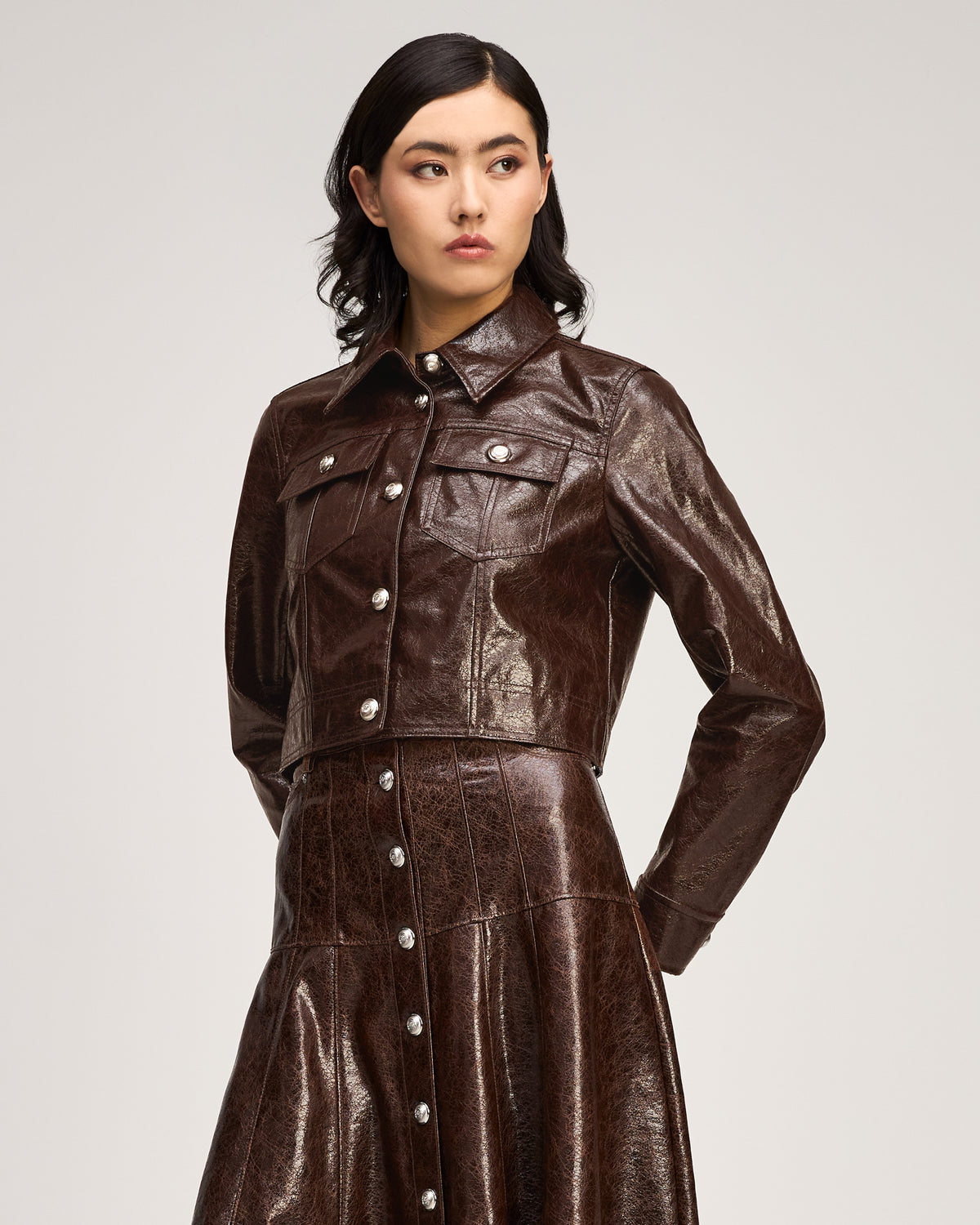 Tumbled Vegan Leather Lexie Jacket