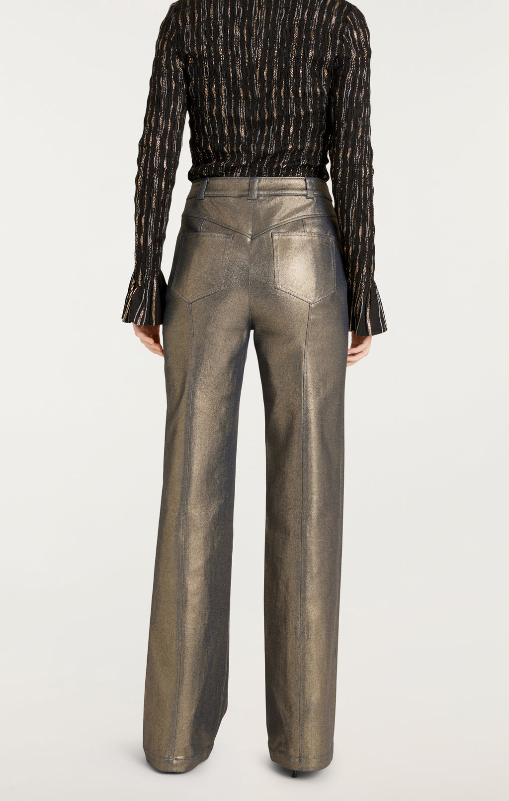Gold Coated Francine Jeans