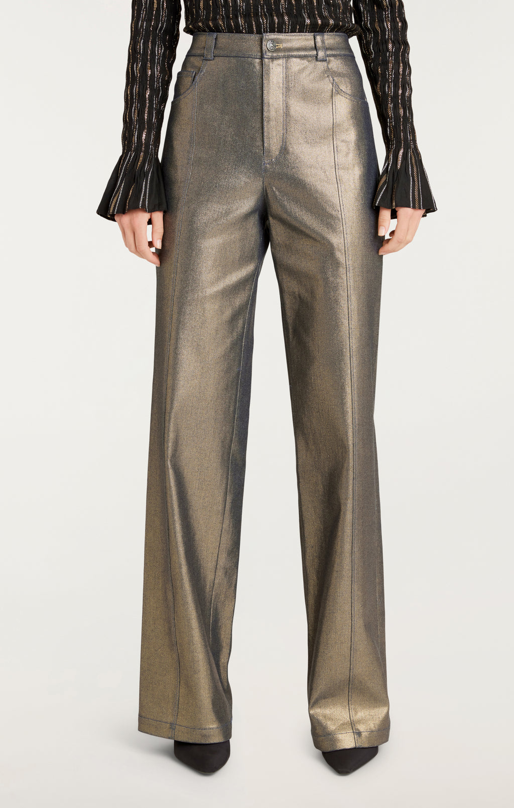 Gold Coated Francine Jeans