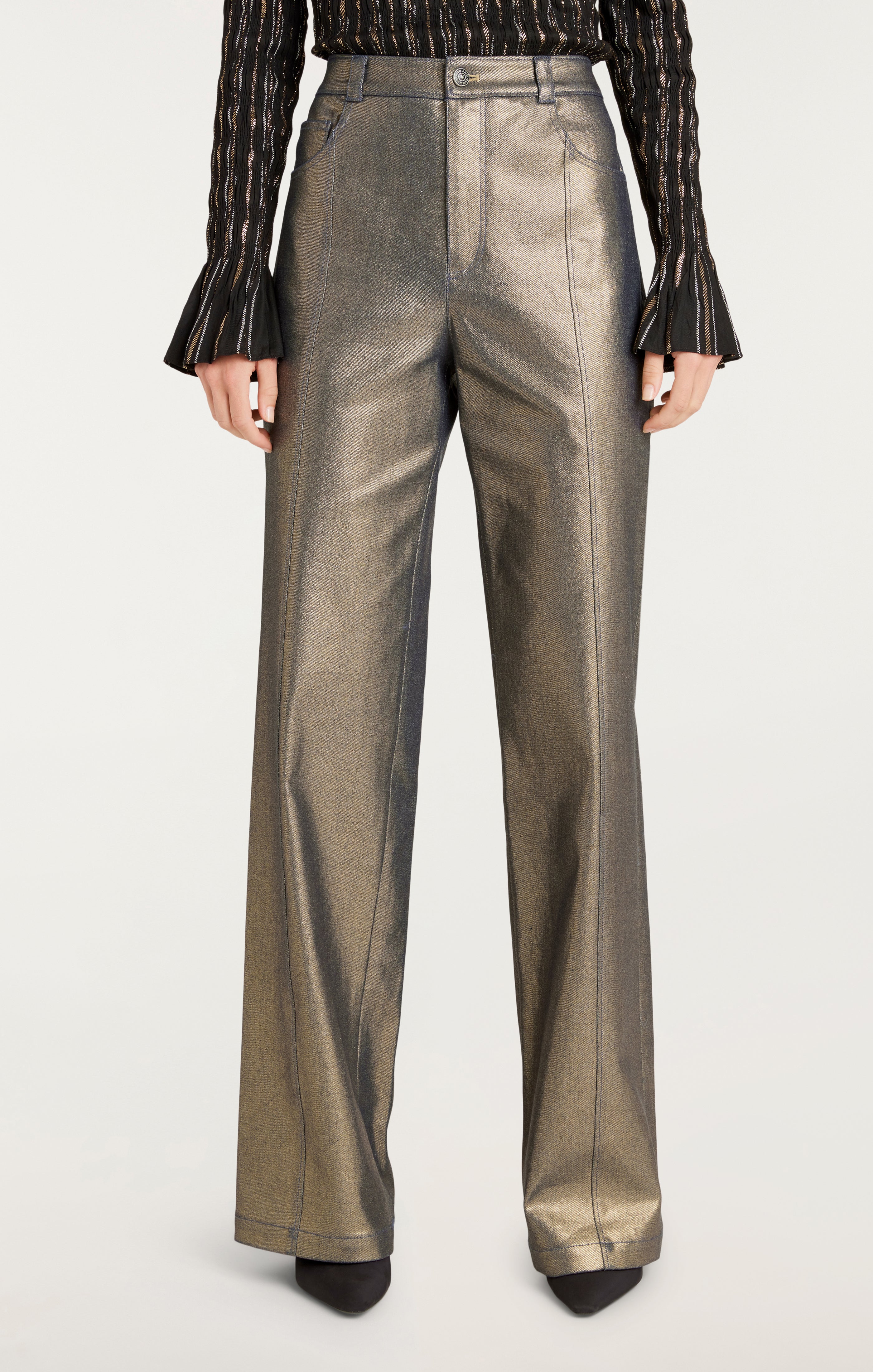Gold Coated Francine Jeans