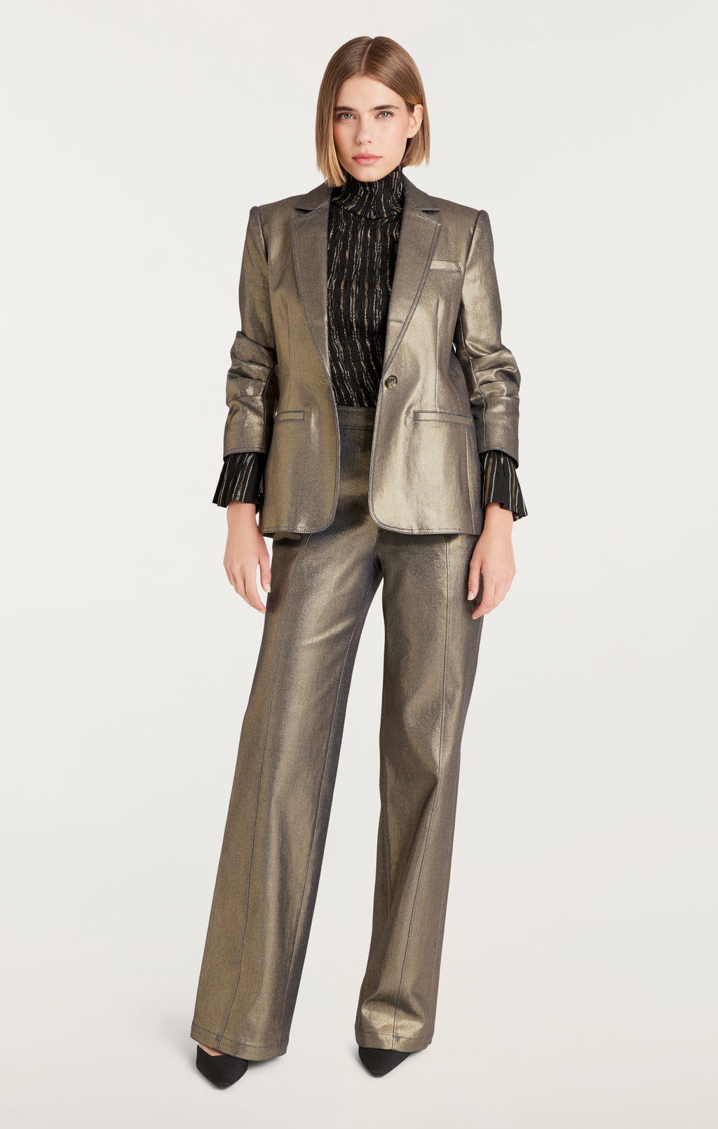 Gold Coated Francine Jeans