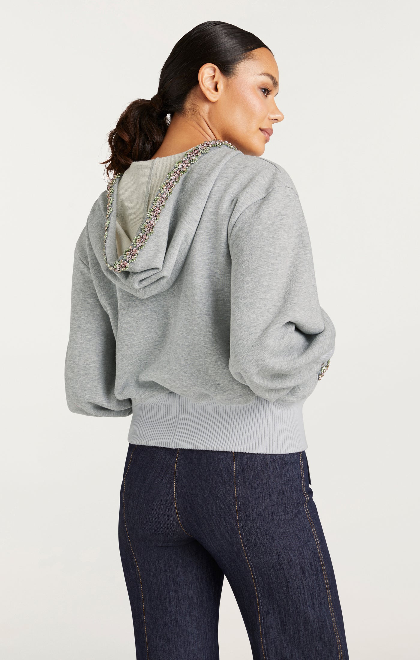 Heather Maddie Zip Up Sweatshirt