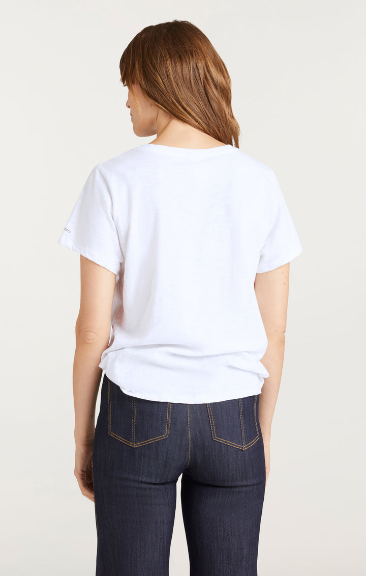 Cinq a Sept ★ ネックレス Tシャツ Cinq à Sept Bella Necklace Cotton T-Shirt | Saks Fifth Avenue