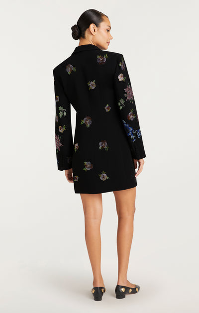 Heatset Pansy Garden Long Sleeve Joel Dress