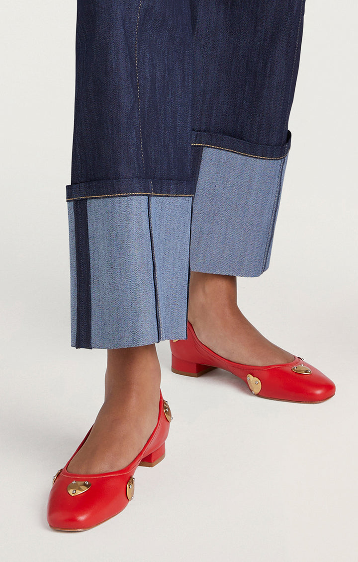 Marin Block Heel Ballet Pump