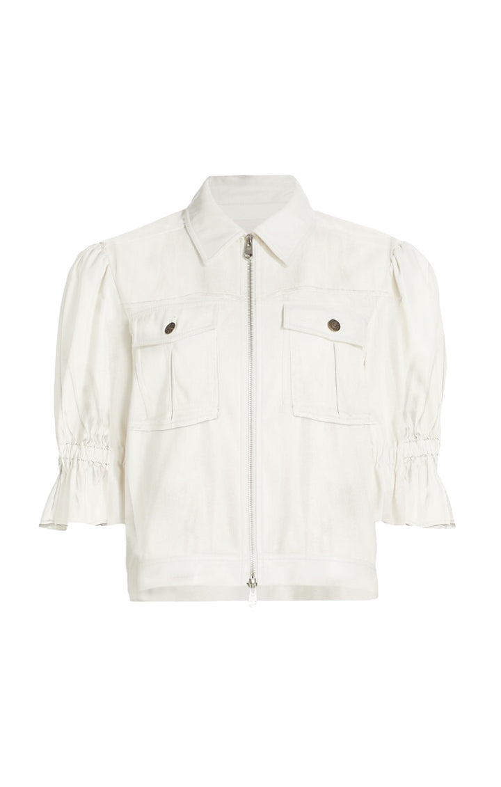 【MAISON ELLIE】tulle frill zip blouson MAISON ELLIE】tulle frill zip blouson The Tulle Ellie Nap