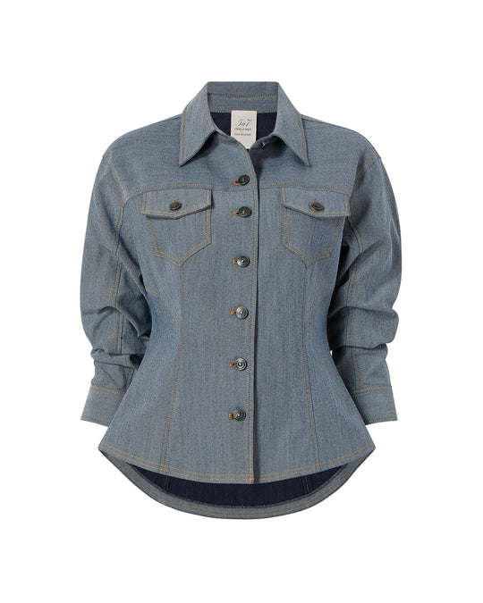 Reverse Scrunched Canyon Jean Jacket