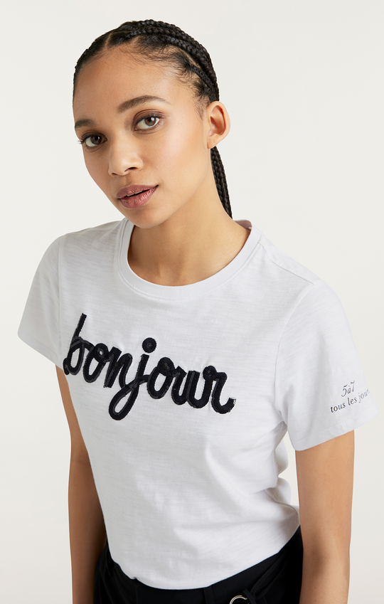 Shrunken Fringe Bonjour Tee