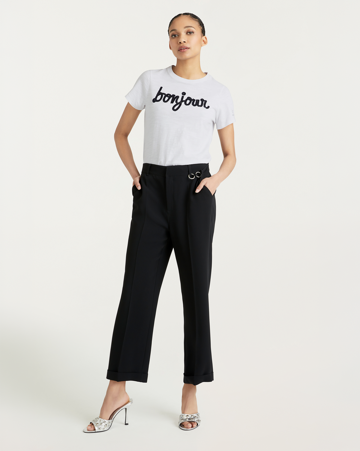 Shrunken Fringe Bonjour Tee