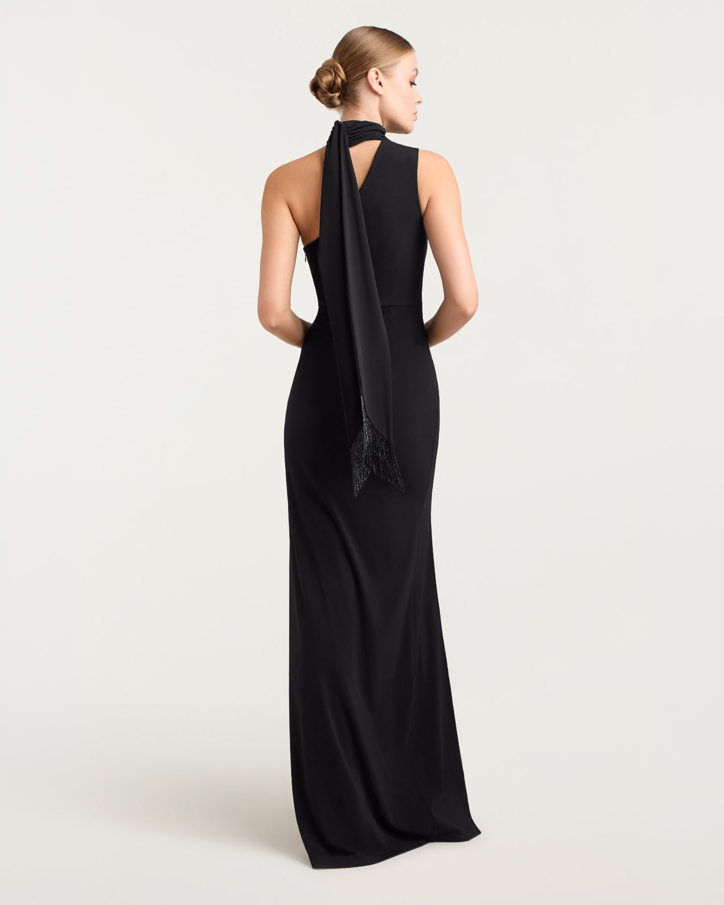 cinq a sept black dress Carino adding a touch of glamour to any special occasion Black Sade Gown by Cinq