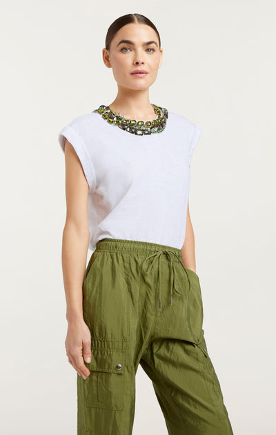 Chunky Rhinestone Embellished Bella Tee