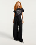 Rhinestone Love Letter Heart Tee