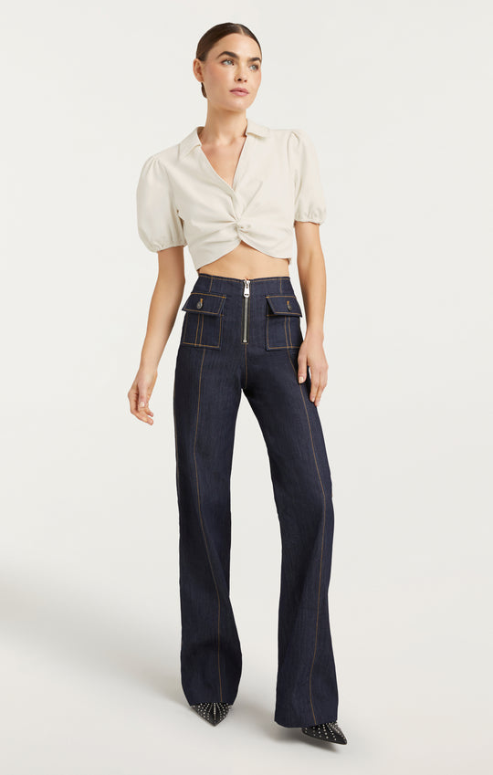 Short Sleeve Cropped Mckenna Top