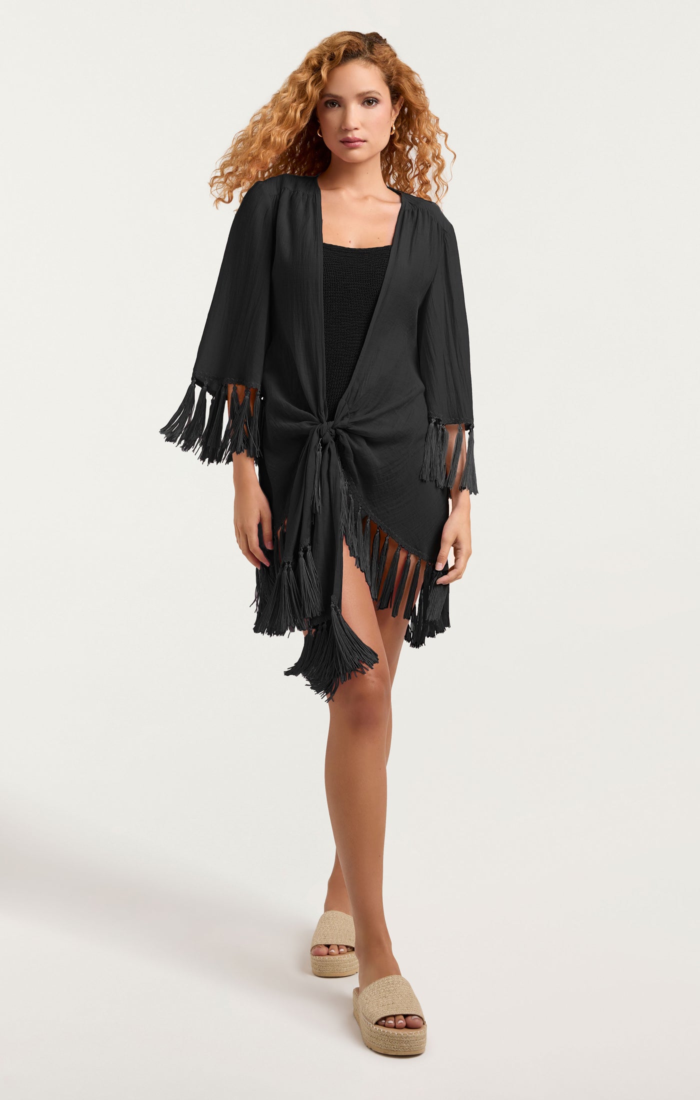 Crinkle Tencel Mini Stefie Coverup