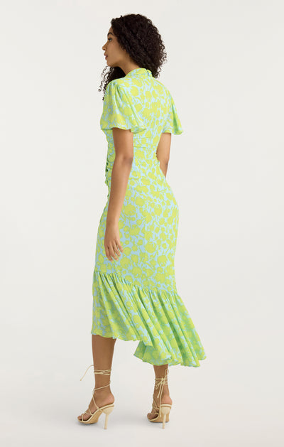 Graphic Floral Peeta Dress