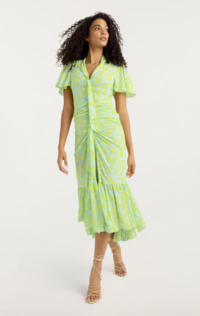 Graphic Floral Peeta Dress