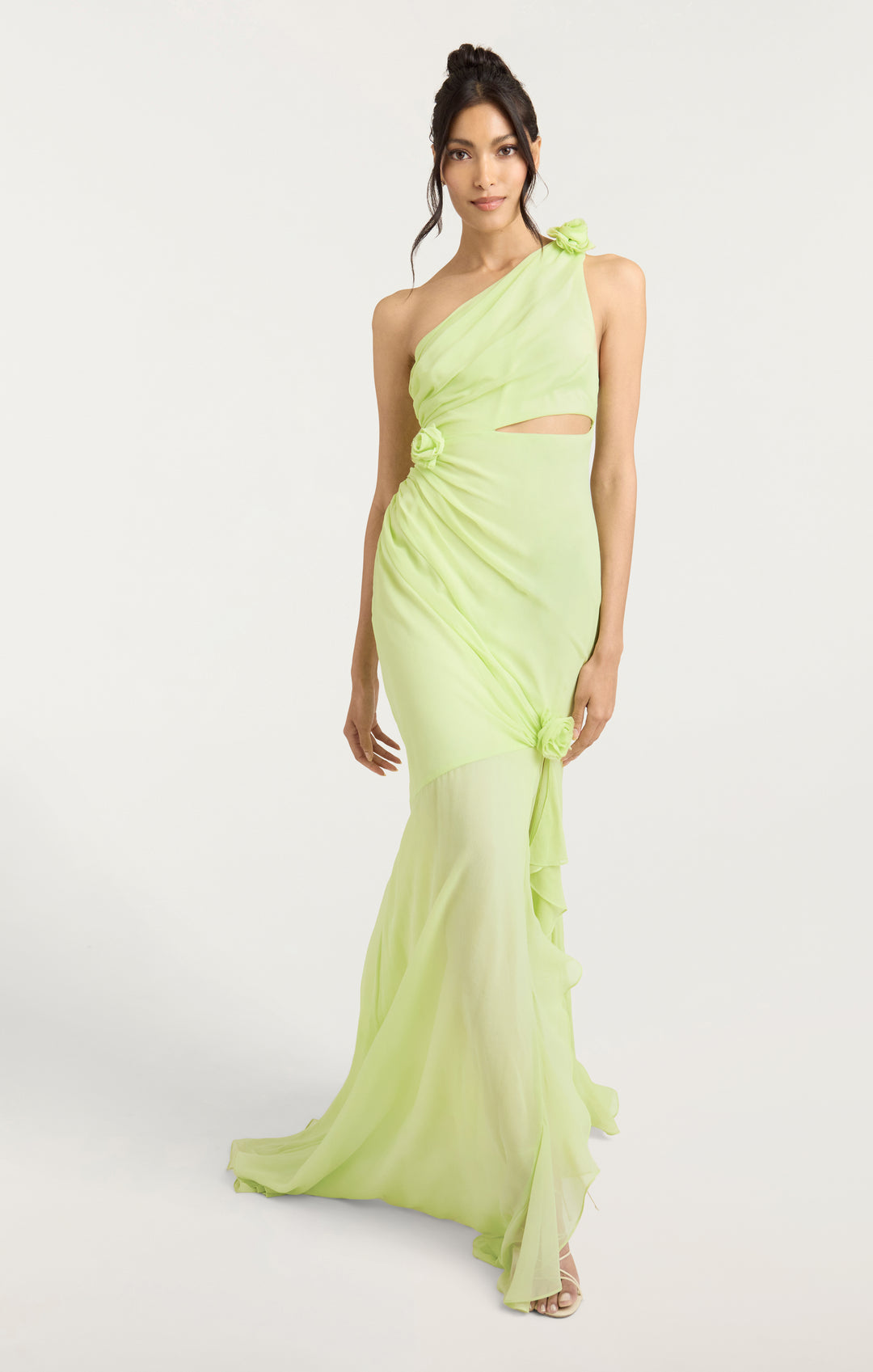 cinq a sept one shoulder dress One-Shoulder Midi Length Dress