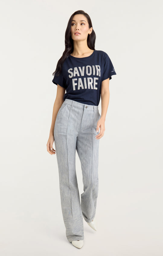 Rhinestone Savoir Faire Tee