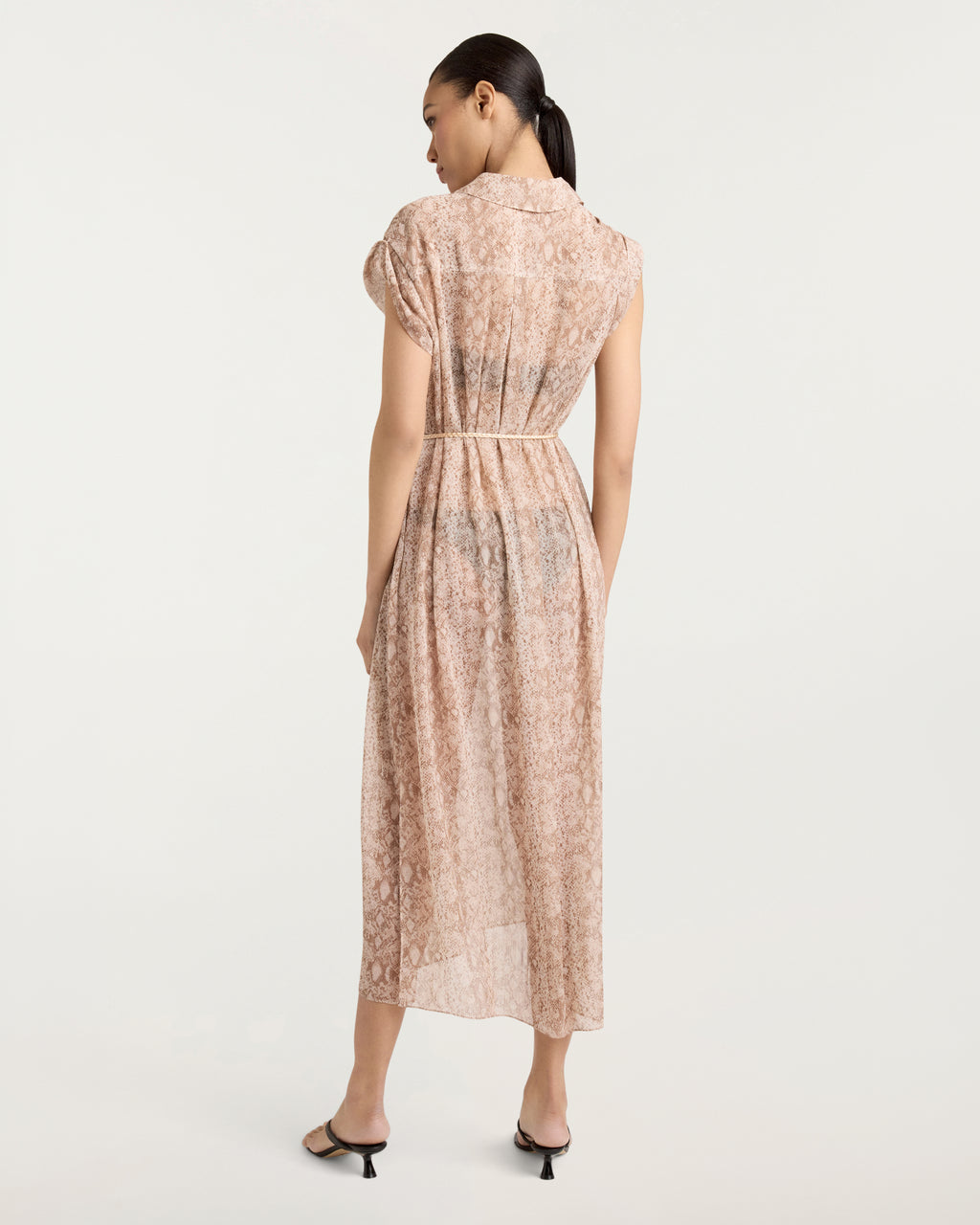 Snake Sleeveless Melanie Coverup