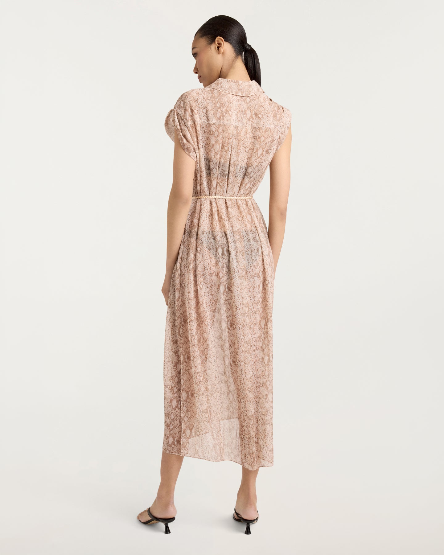 Snake Sleeveless Melanie Coverup