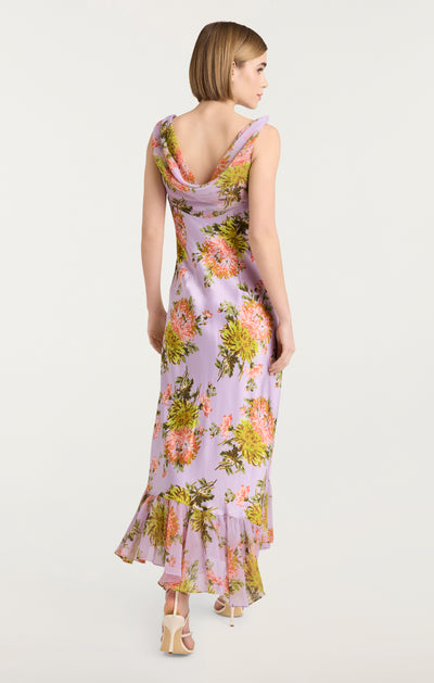 Faded Chrysanthemum Raya Dress
