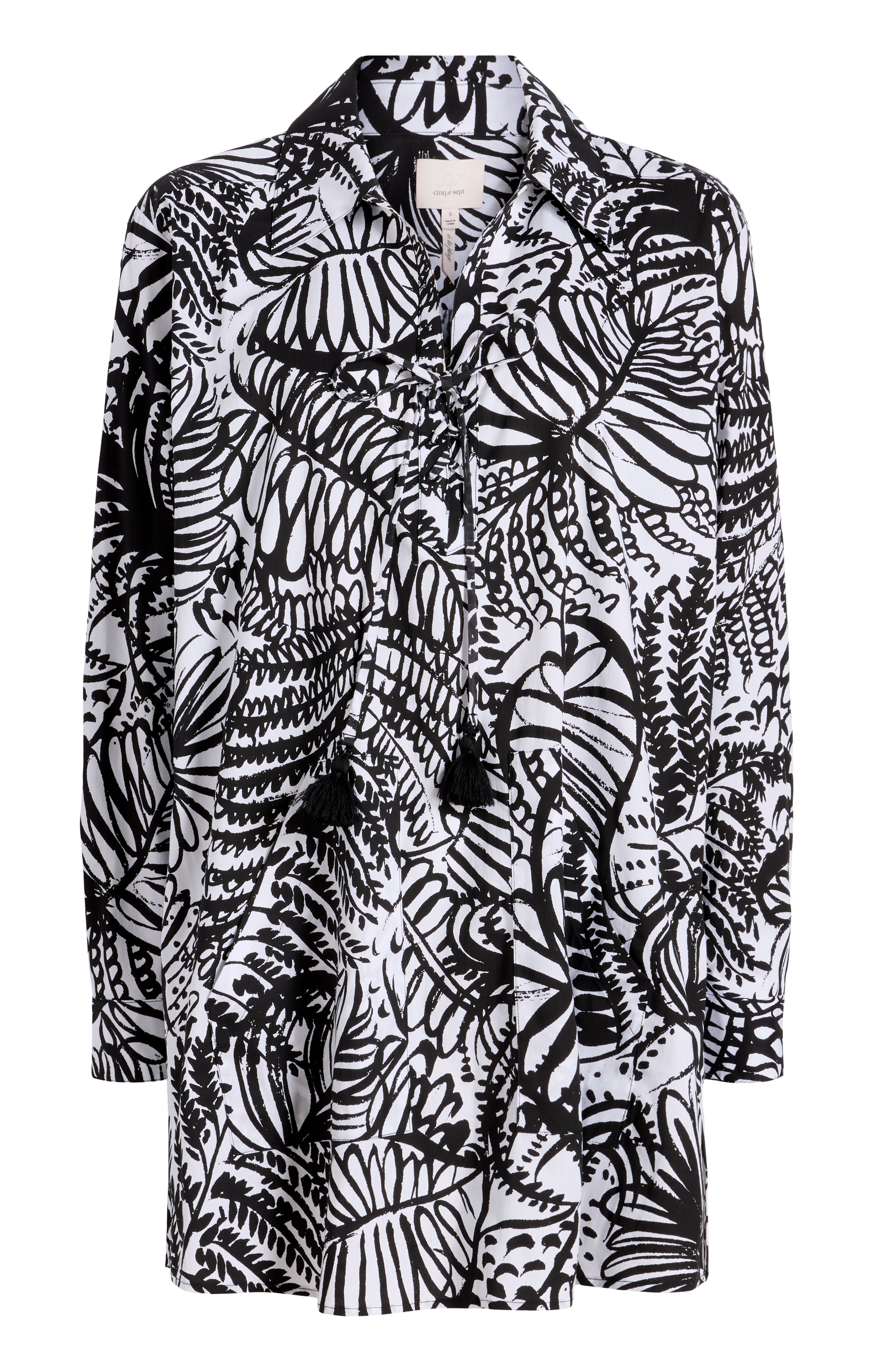 Exploded Tropical Inkblot Tommy Coverup – Cinq à Sept