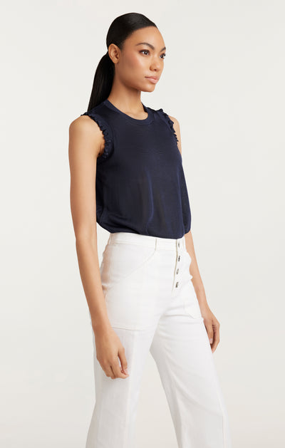 Knit Front Lenore Top