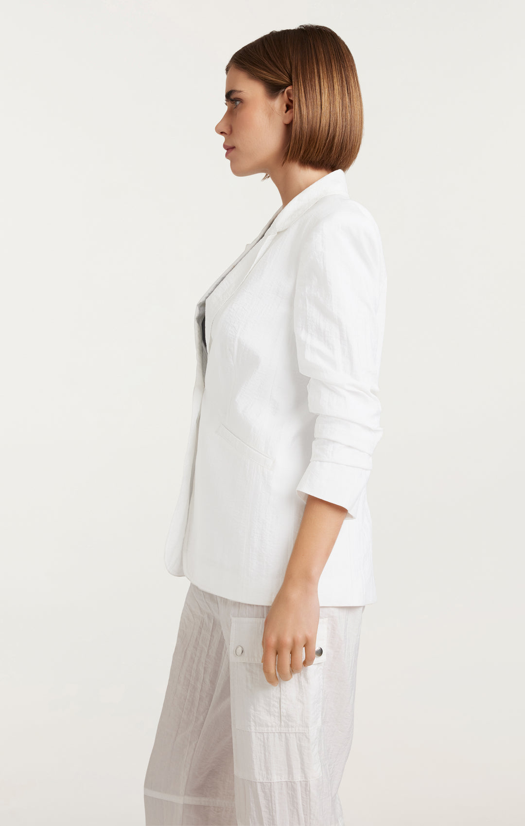 ジャケット CHLOE WHITE COTTON BLEND BLAZER Chloé White Cotton Blend Blazer | italist