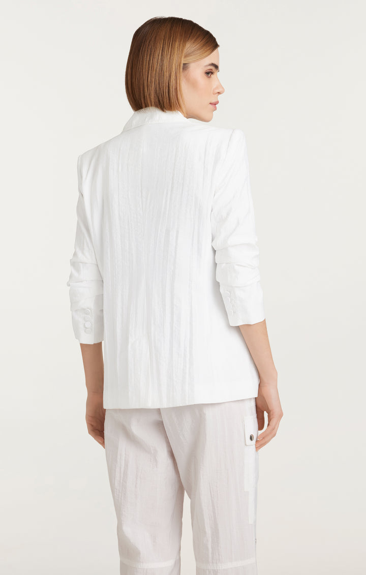 ジャケット CHLOE White Cotton Blend Blazer Chloé Tailored Jacket In Cotton Mix Jacquard | Chloé US