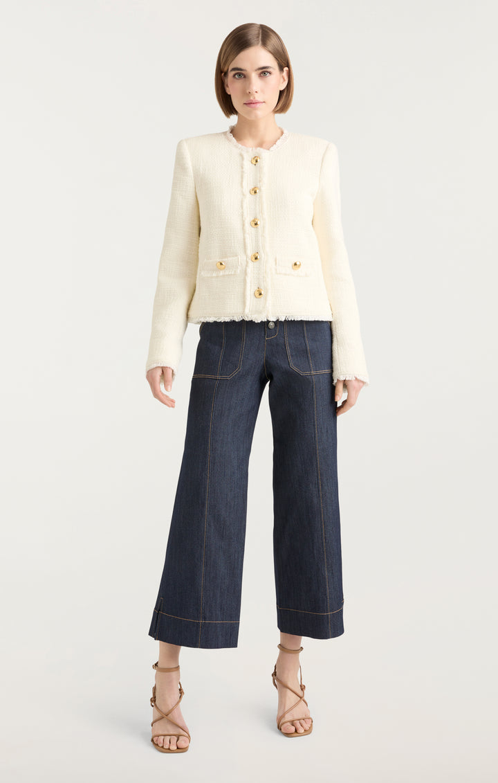 Gucci★素敵！Tweed Jacket with Pearl Buttons Tweed jacket in ivory | GUCCI® US
