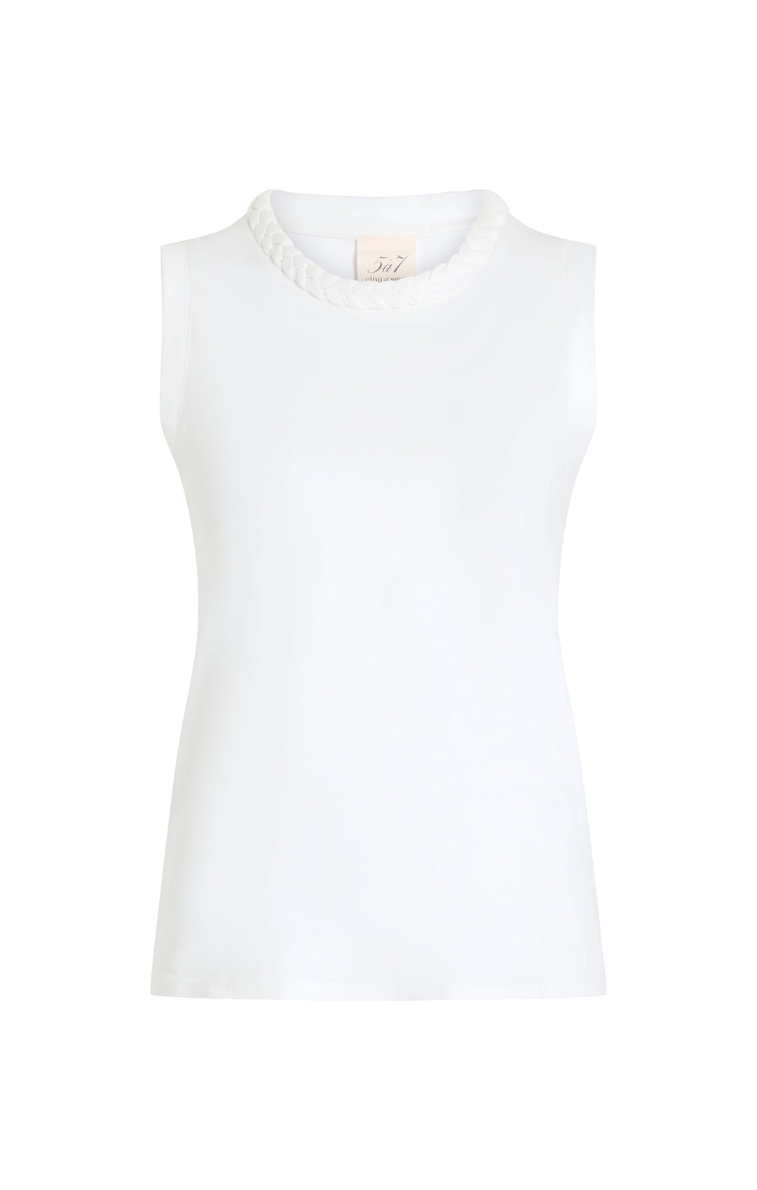 Sleeveless Braided Tee – Cinq à Sept
