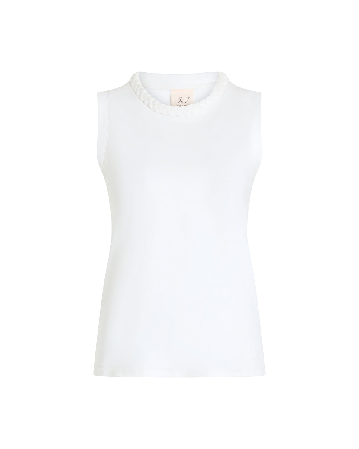Sleeveless Braided Tee