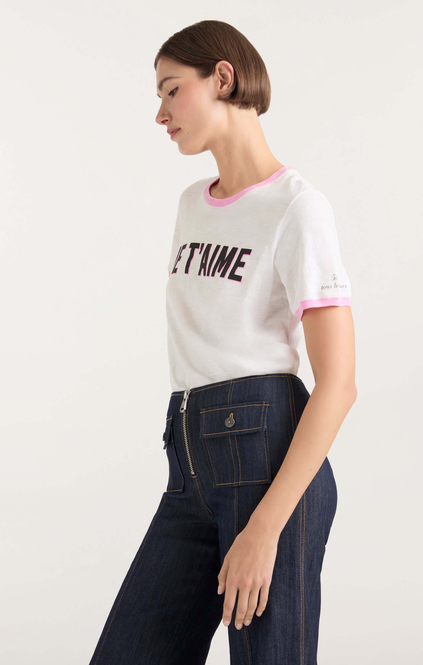 Two Tone Je T'aime Tee