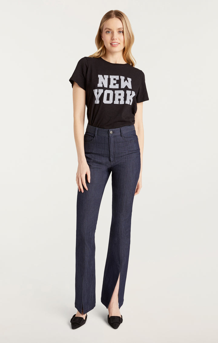 ★NERDY★人気★Sporty NY Short Sleeve T-Shirt MUSINSA | NERDY Sporty NY Short Sleeve T-Shirt (Black/Cream