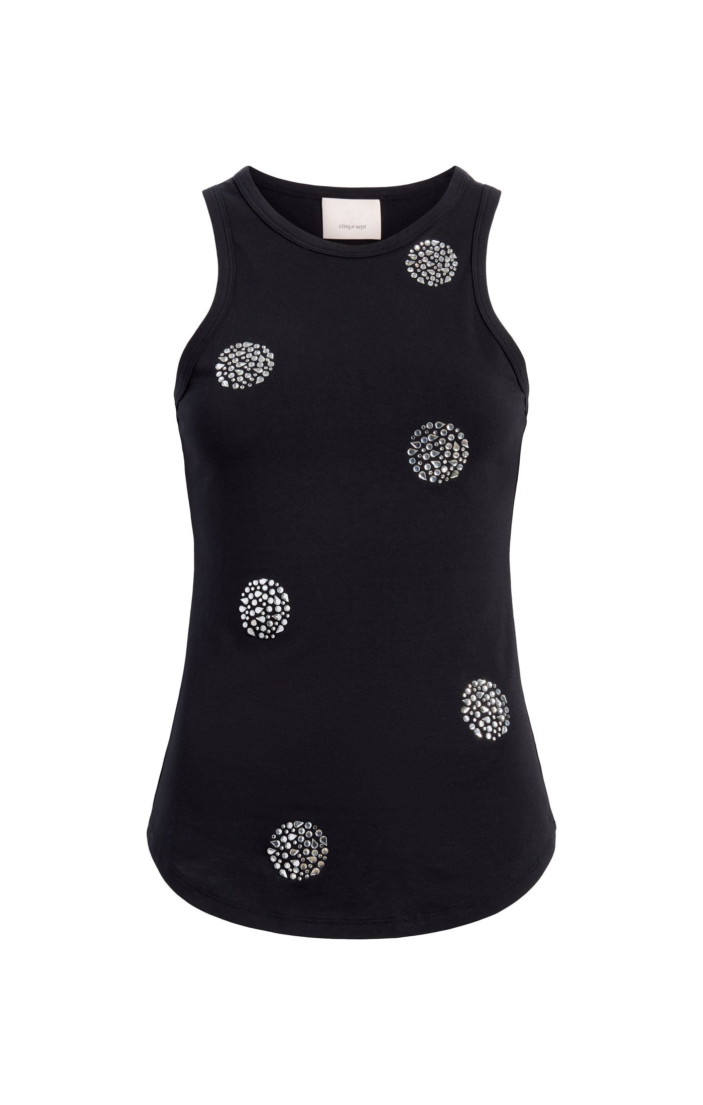 Polka Dot Embellished Lizzie Tank