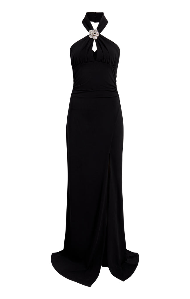 ★SCULPTOR★ Evening Sun Jersey Dress Black SC23S304BK The Nyx Jersey Sleeveless Sculpted Gown