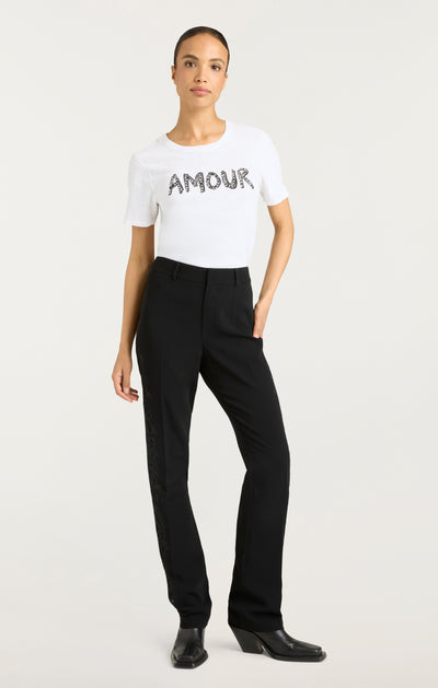 Rhinestone Amour Shrunken Tee